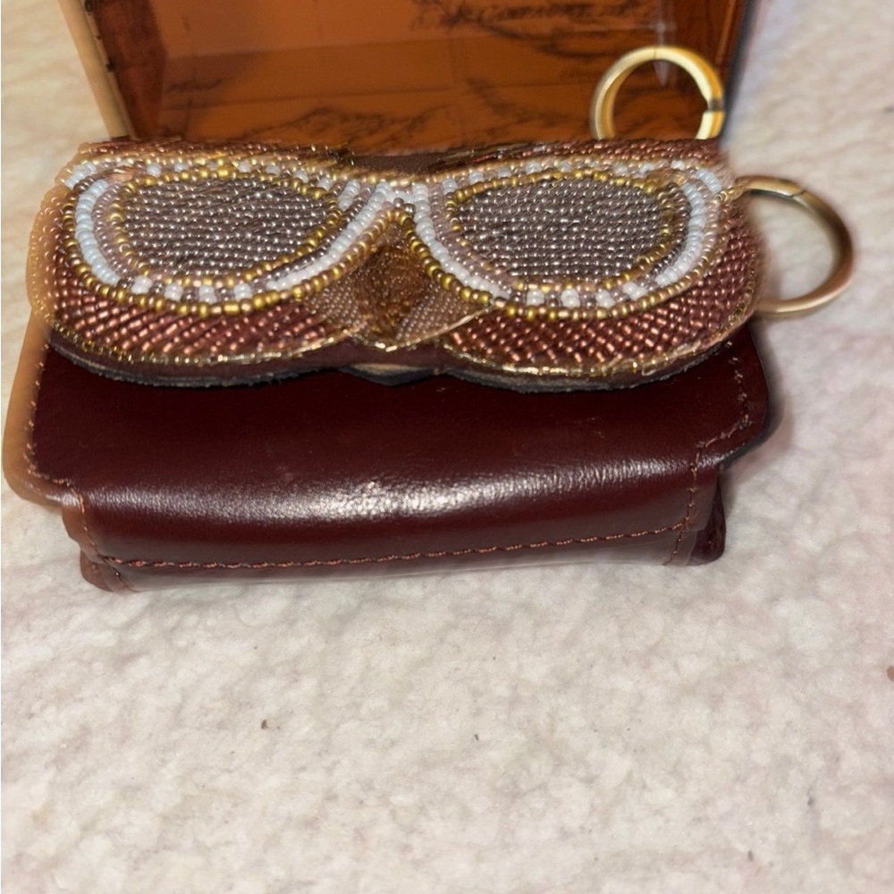 Patricia Nash Owl Cutout Mini Lanza Gift Box Hazelnut NIB - Picture 4 of 8